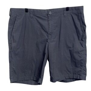 Columbia Men's Gray Flat Front Shorts 38W 10L